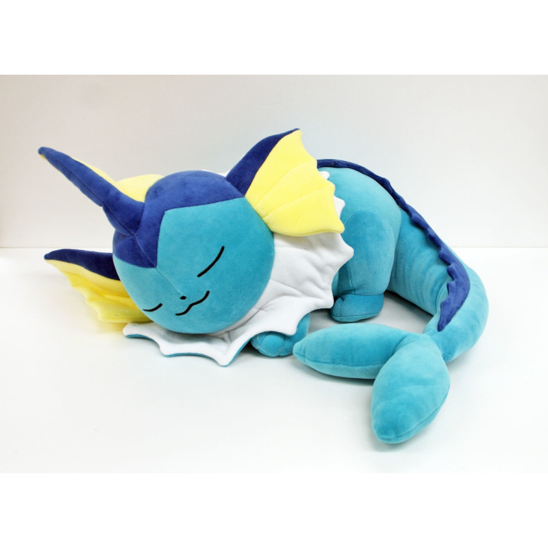 Officiële Pokemon center Knuffel Vaporeon slapend +/- 70cm (lang)